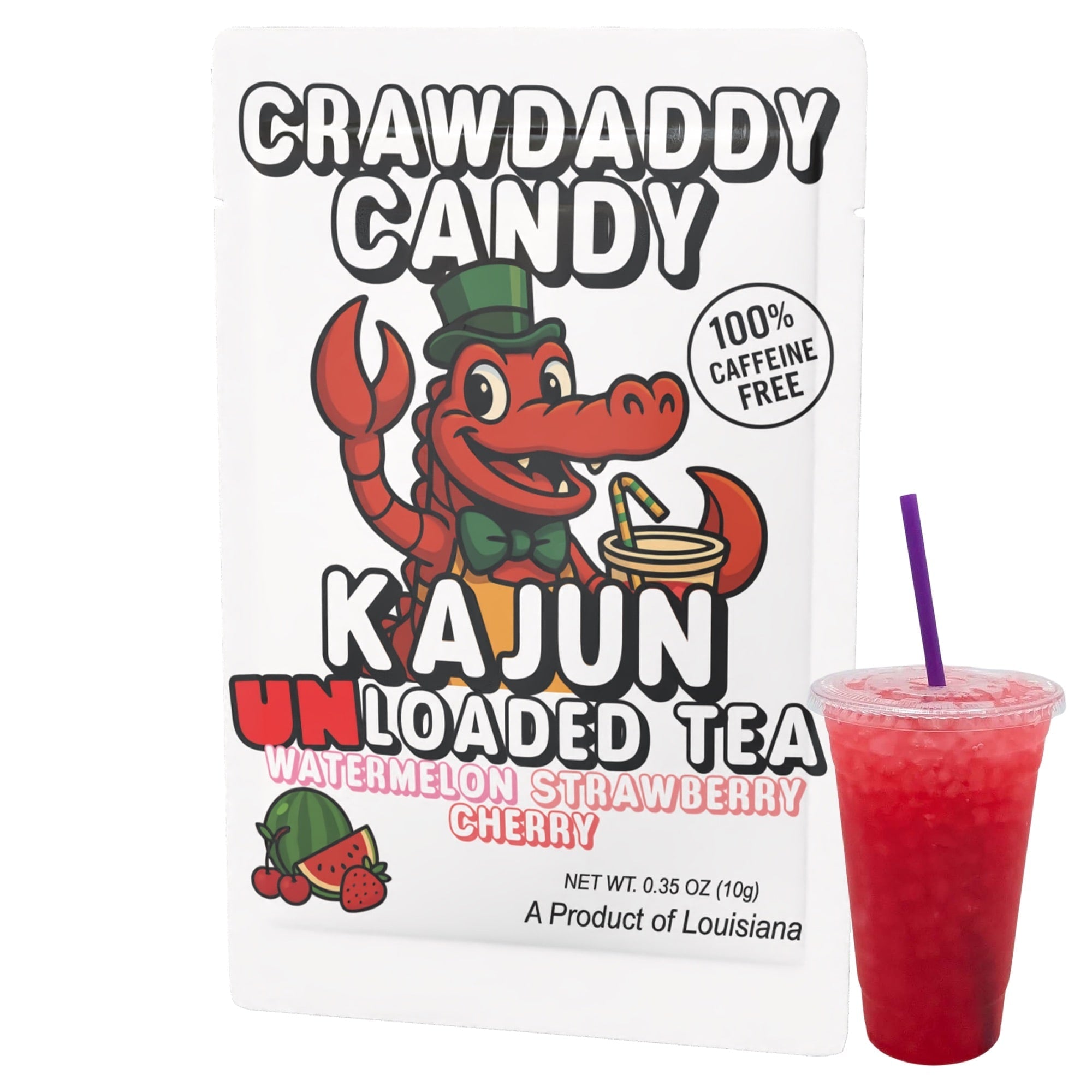 Crawdaddy Candy UNLoaded Tea (Caffeine Free) - Breezy Sips during Casual Breaks