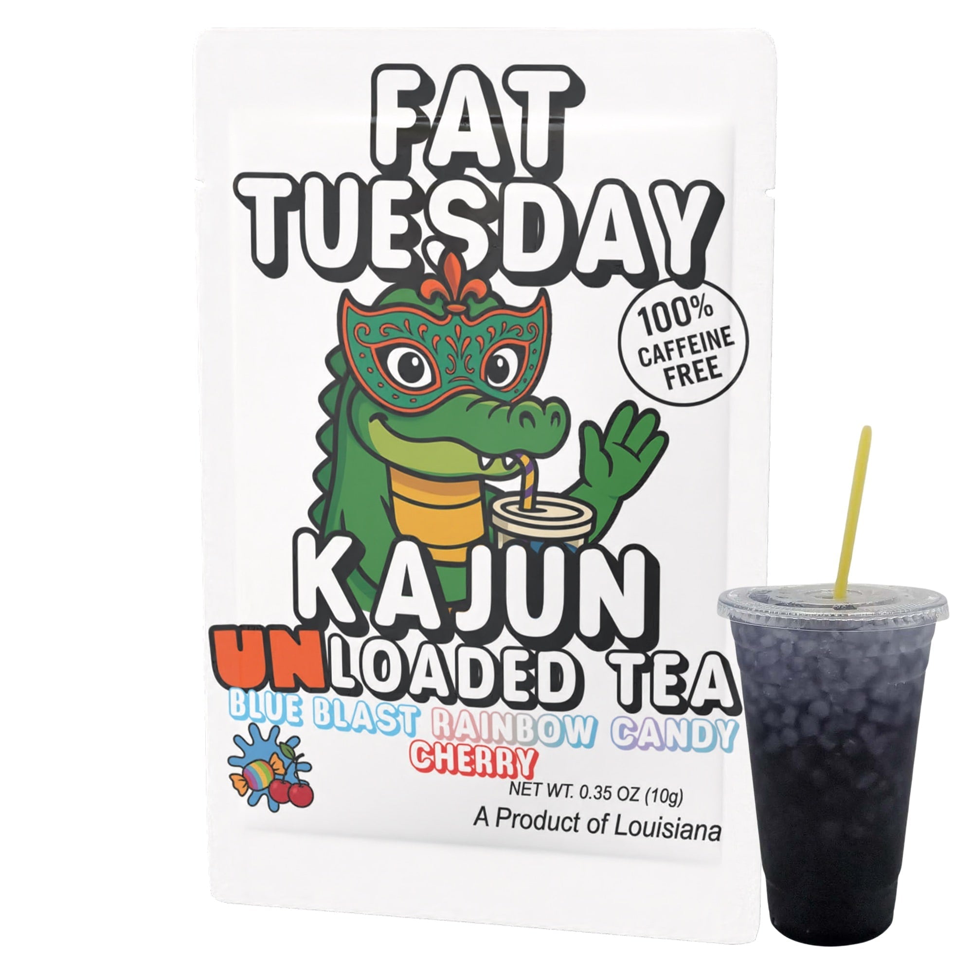 Fat Tuesday UNLoaded Tea (Caffeine Free) - Flavorful Sips for Shared Moments