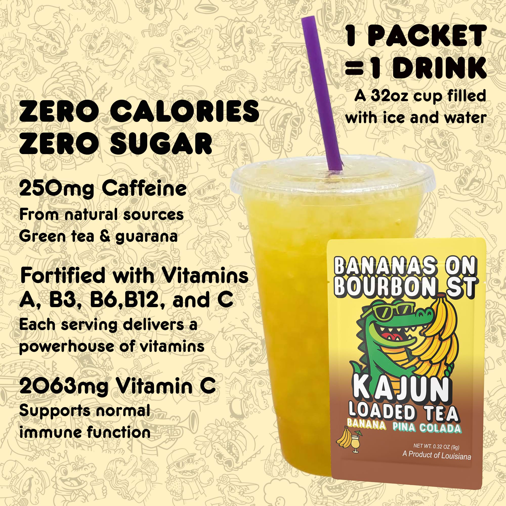 Bananas on Bourbon St - Vibrant Sips for Any Occasion