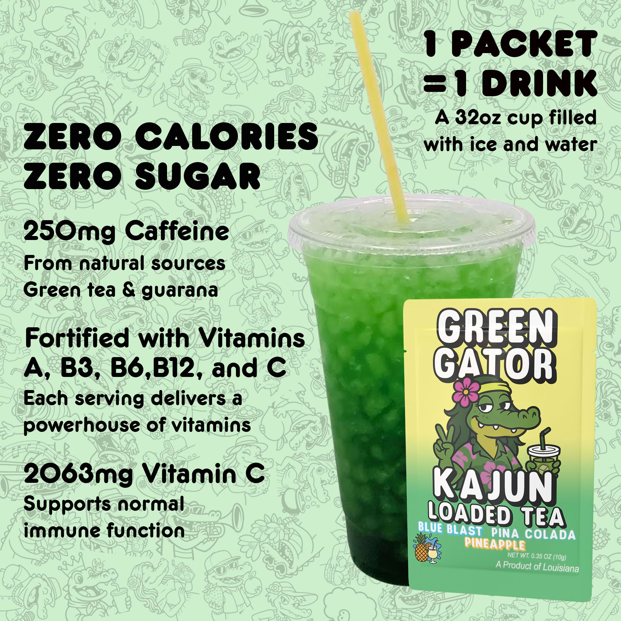 Green Gator - Fun Sips for Cold Drink Fans