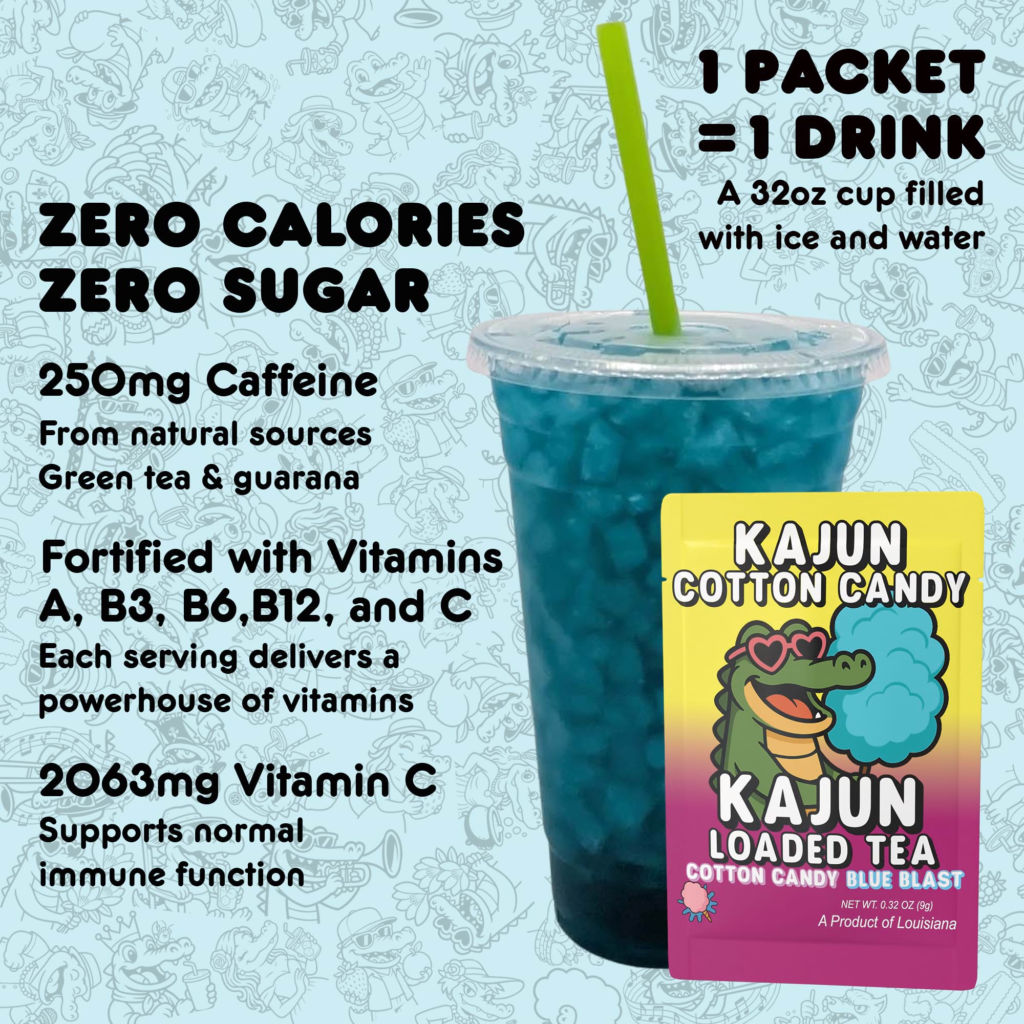 Kajun Cotton Candy - Sunny Sips for Any Occasion