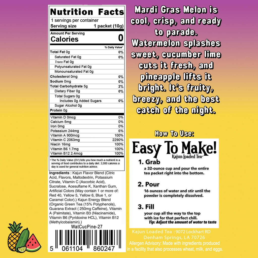 Mardi Gras Melon - Casual Sips for Simple Preparation