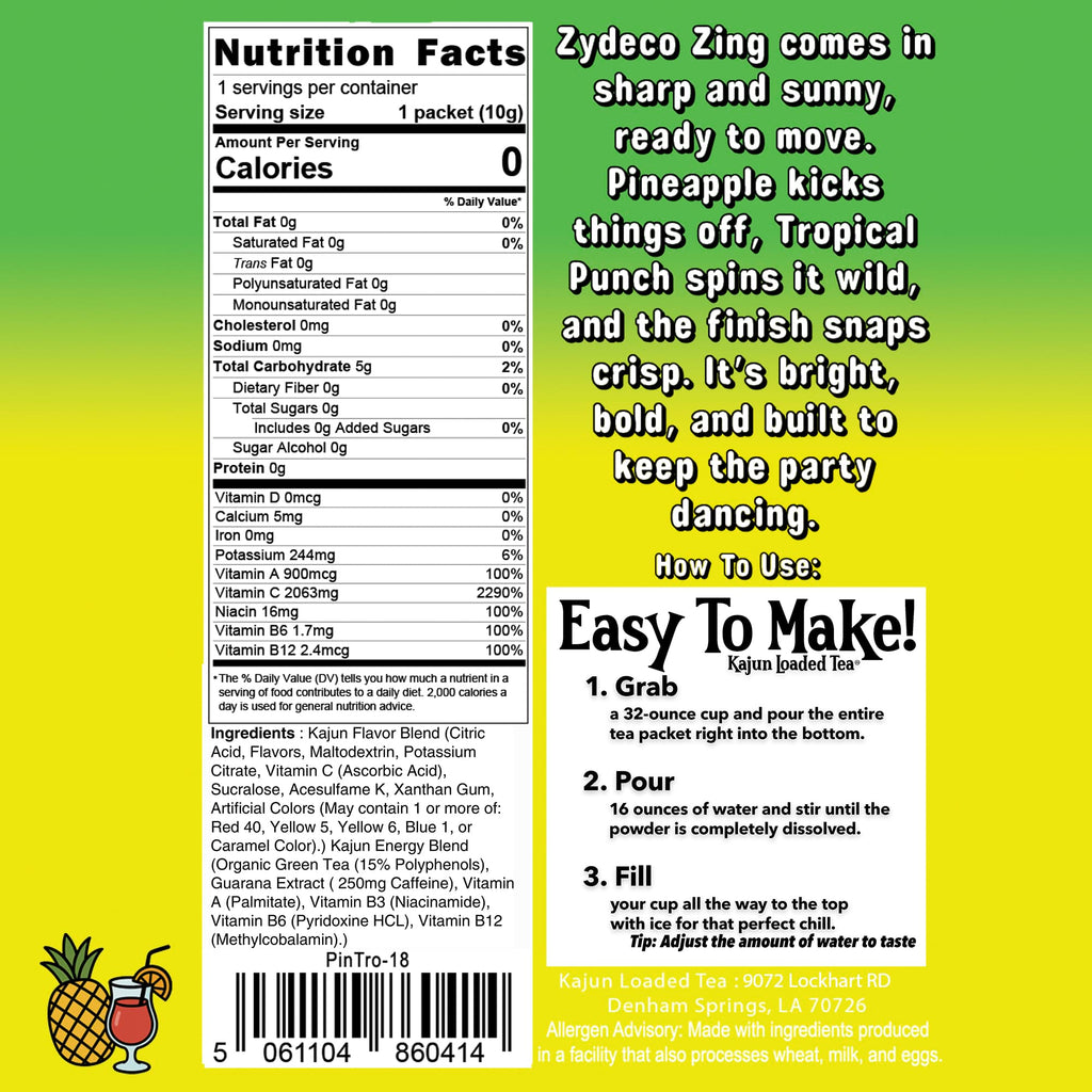 Zydeco Zing - Tasty Sips for Tea Time