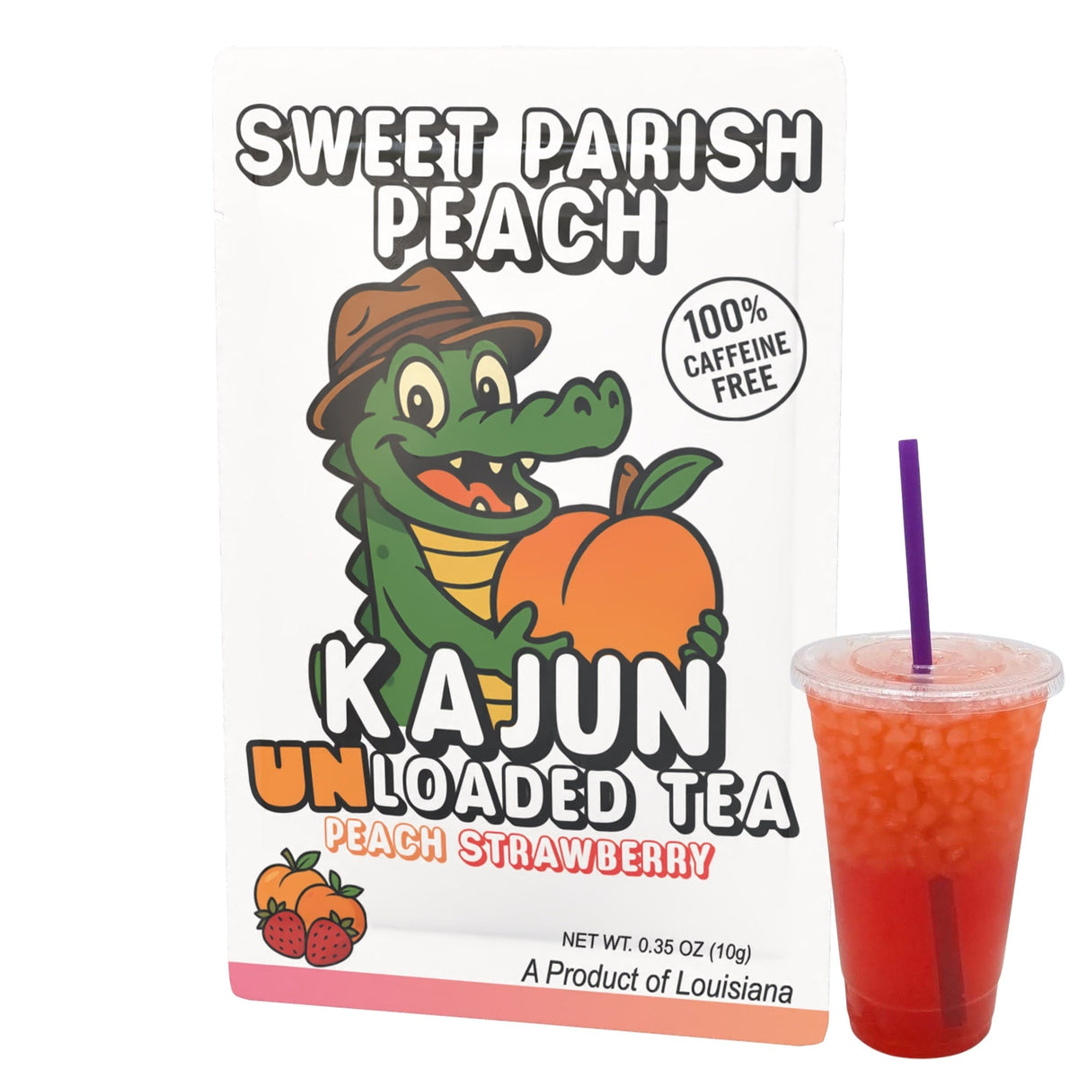 Sweet Parish Peach UNLoaded Tea (Caffeine Free) N17